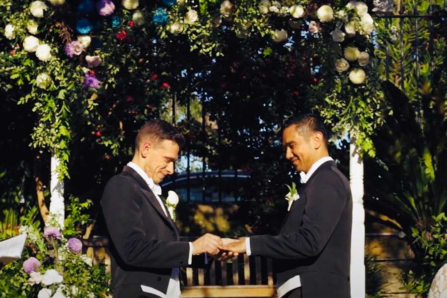 same-sex wedding ceremony