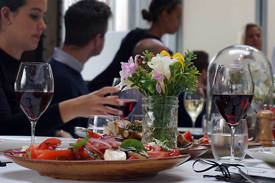 Corporate event sit down lunch