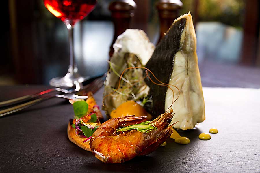 Seafood from Australia - shrimp, oyster and fish. Seafood is very important in Australian cuisine