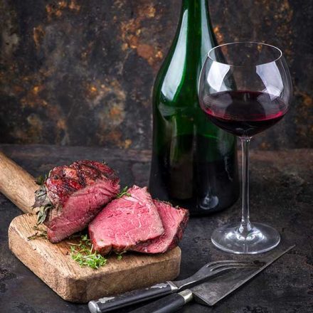 Australian wagyu beef steak and wine - taste of Australia
