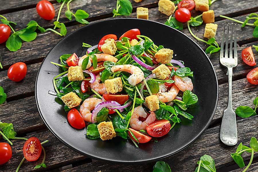 Colourful food - healthy salad