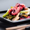 Japanese seafood salad with octopus and ginger