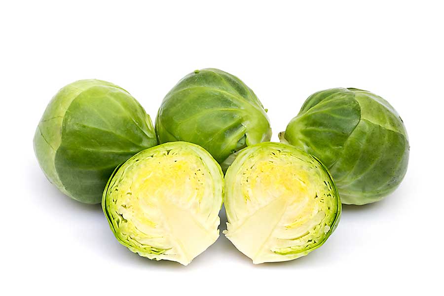 Fresh Brussels sprouts close-up