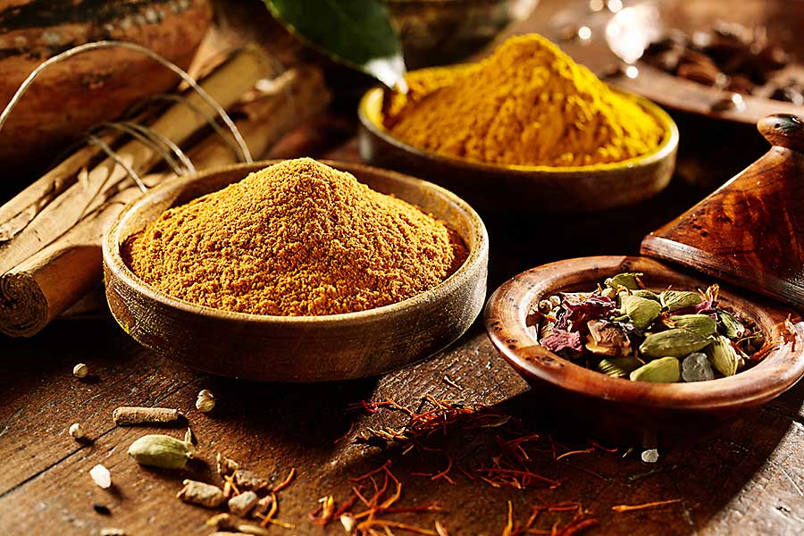 Curry powder in the kitchen