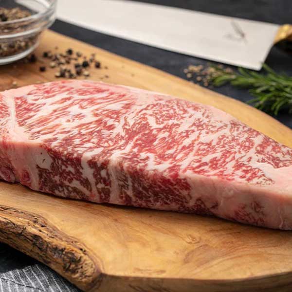 Australian wagyu striploin steak Australian wagyu striploin steak