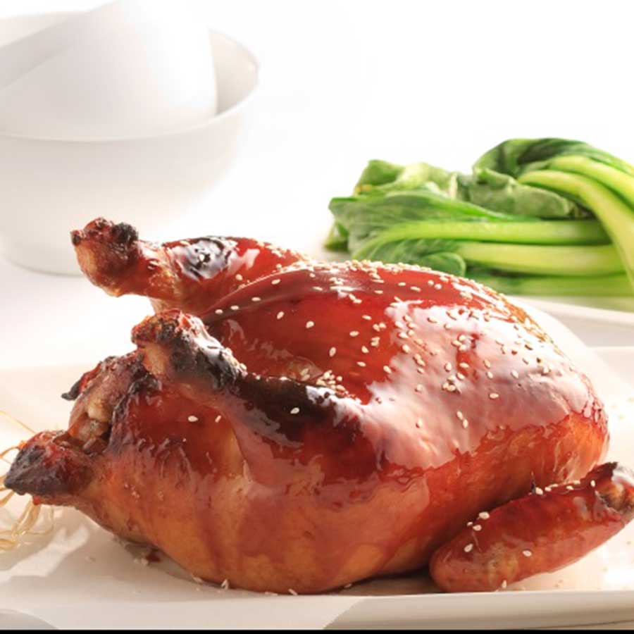 Chinese honey roasted whole chicken
