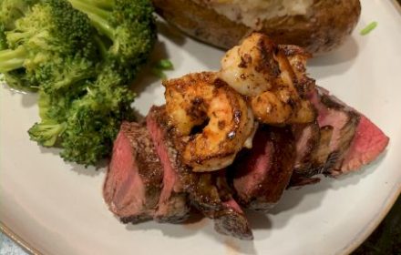 Chef Johnene Breaux surf and turf american delight