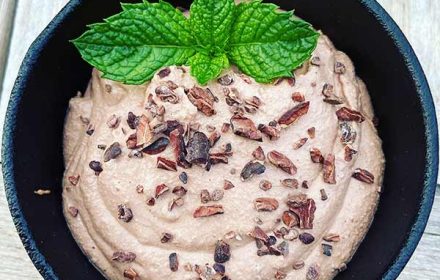 Chef Misha Hyman Vegan Spira Lena and Mint Chocolate Chip Ice Cream Infused with Functional Fungi