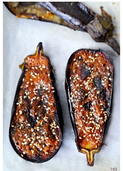 Chef Winston Zhang Miso roasted eggplant, tomato dashi