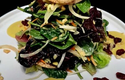 Chef Dean Shinagawa Oahu Spinach Salad With Island Mango Lime Vinaigrette