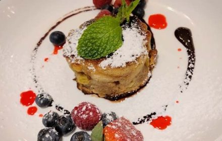 Chef Kamal Hoyte Dessert Dish Featuring Berries