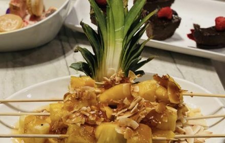 Chef Michael Taylor Caramelized Pineapple Skewers