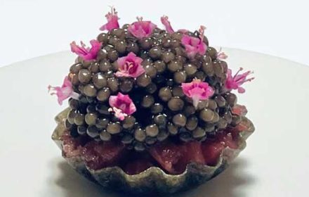 Chef Bruce Marais Food Art With Caviar