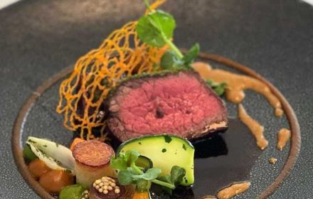 Chef Bruce Marais Haute Style Food Art With Meat