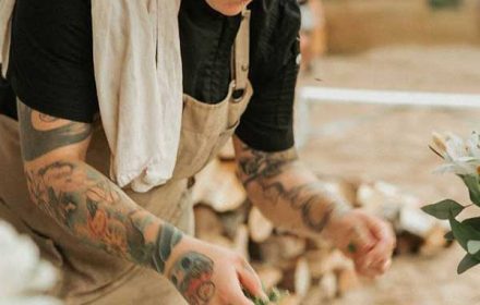 Chef Isabel Gariepy Plating For A Private Event