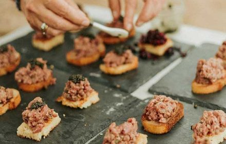 Chef Isabel Gariepy Private Event Canape Plating