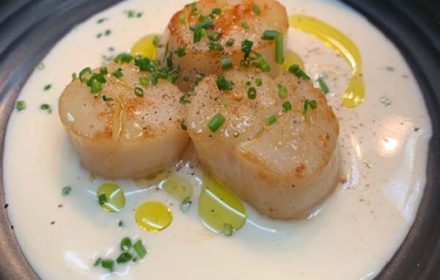 Chef Jonathan Barone Premium Scallops Haute Presentation