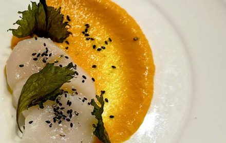 Chef Jonathan Barone Private Chef Cured Fish Dish With Premium Puree