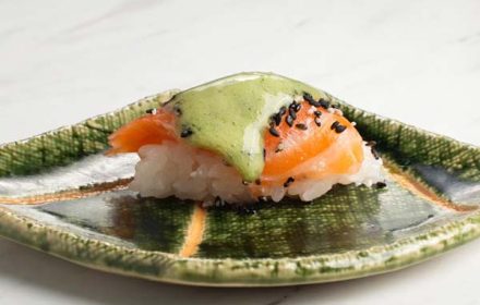 Chef Jonathan Barone Salmon Sushi Canape