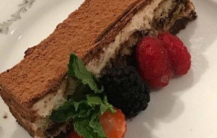 Chef Jonathan Barone Tiramisu With Berries Dish