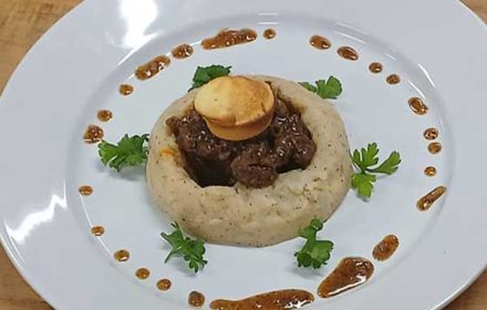 Chef Shawnbria Wright Haute Style Dish With Mash