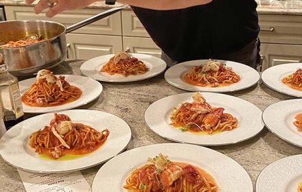 Chef Henry Rivera Private Chef Italian Paste Serving