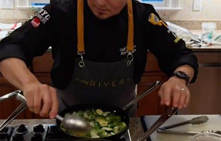 Chef Henry Rivera Cooking For Private Dining