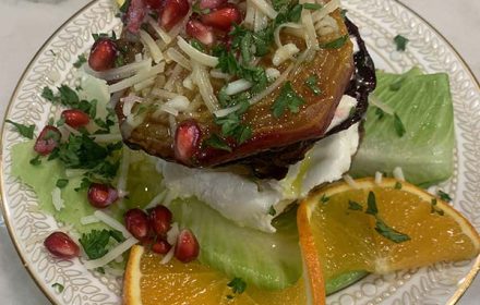 Chef Jordan Wagner Private Chef Dish With Orange And Pomegranate