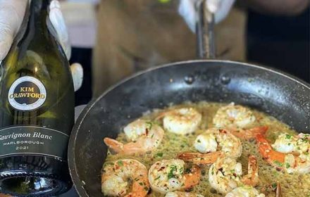 Chef Richard Rothmaller Cooking Prawns