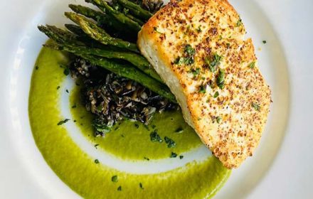 Chef Adam Crisafulli White Asparagus With Salmon Plate