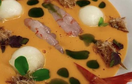 Chef Alessio Reitano Prawns Haute Dish