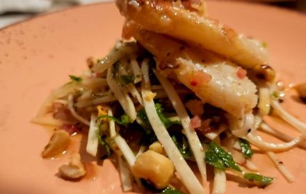 Chef Simon Zatyrka Miso-glazed black cod, sesame bok choy, ginger-scallion sauce