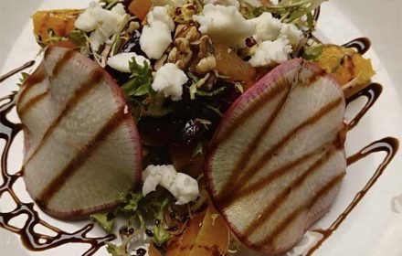 Chef Seth Costello Salad Haute Style Dish