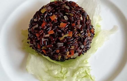 Chef Vikram Singh Rajput Black Rice Dish