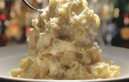 Chef Carmelo Bascetta Fettuccini Romano Dish