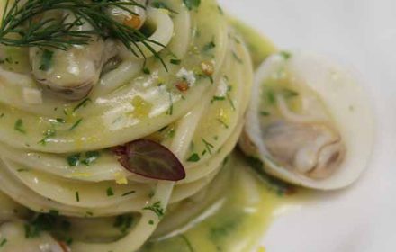 Chef Carmelo Bascetta Spaghetti With Clams And Lemon Zest