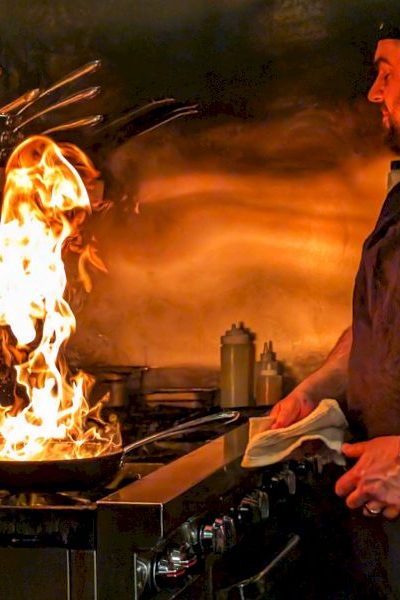 Chef Ken Sherman cooking