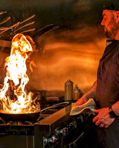 Chef Ken Sherman cooking