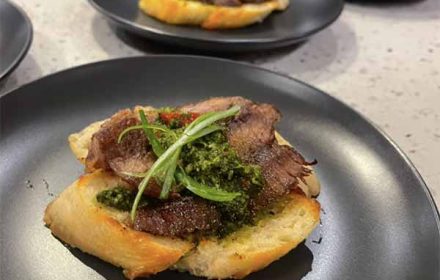 Chef Deshawn Toppin Private Dining Canapes Dish
