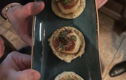 Chef Fabian Qazimi Scallops, Truffle Puree, Caviar