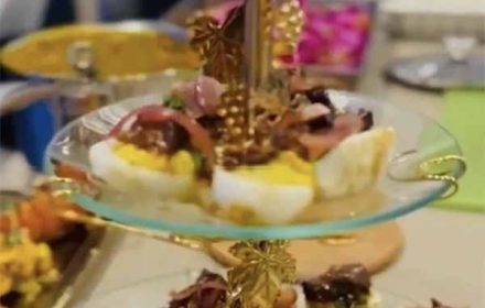 Chef Sandra Batiste Private Dining Canapes Presentation