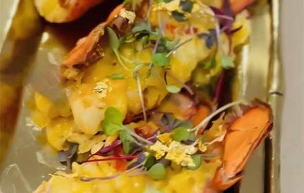 Chef Sandra Batiste Seafood Lobster Mornay Dish