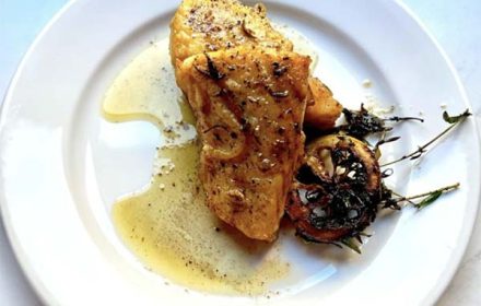Chef Angela Blanchard Olive Oil Drenched Fish Italian Dish