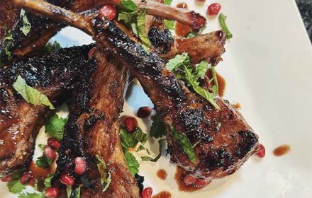 Chef Christina Gray Pomegranate Maple Glazed Lamb Chops