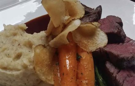 Chef Christopher Powell Steak, Mash, Carrots