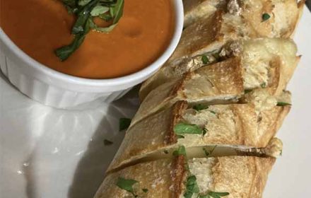 Chef Joshua Applegate Telligio Bread WIth Tomato Soup