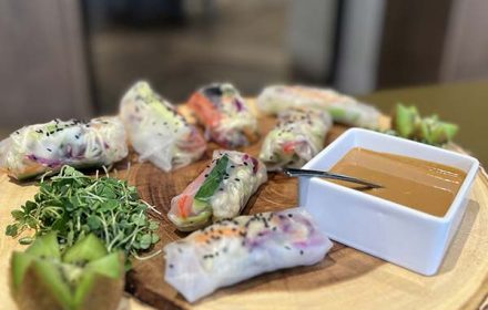 Chef Kristen Brogan Rice Wrapped Rolls With Kiwi