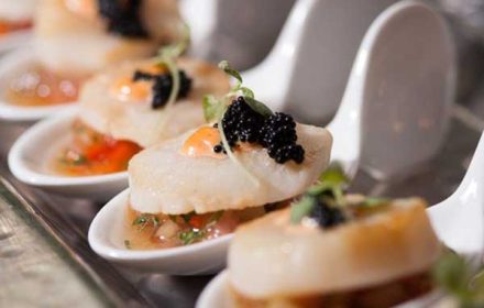 Chef Leslie Simons Scallops with Watermelon Relish