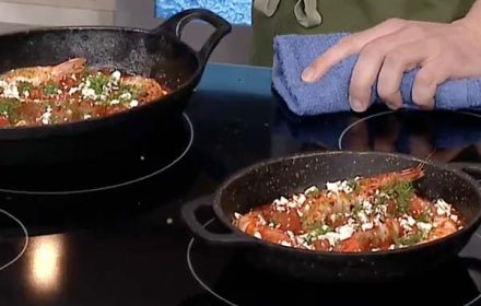 Chef Linas Zymantas Prawn Saganaki WGN News
