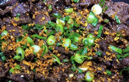 Chef Mark Cortez Beef Tapa Dish